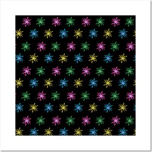 bubblegum star shape pattern Posters and Art